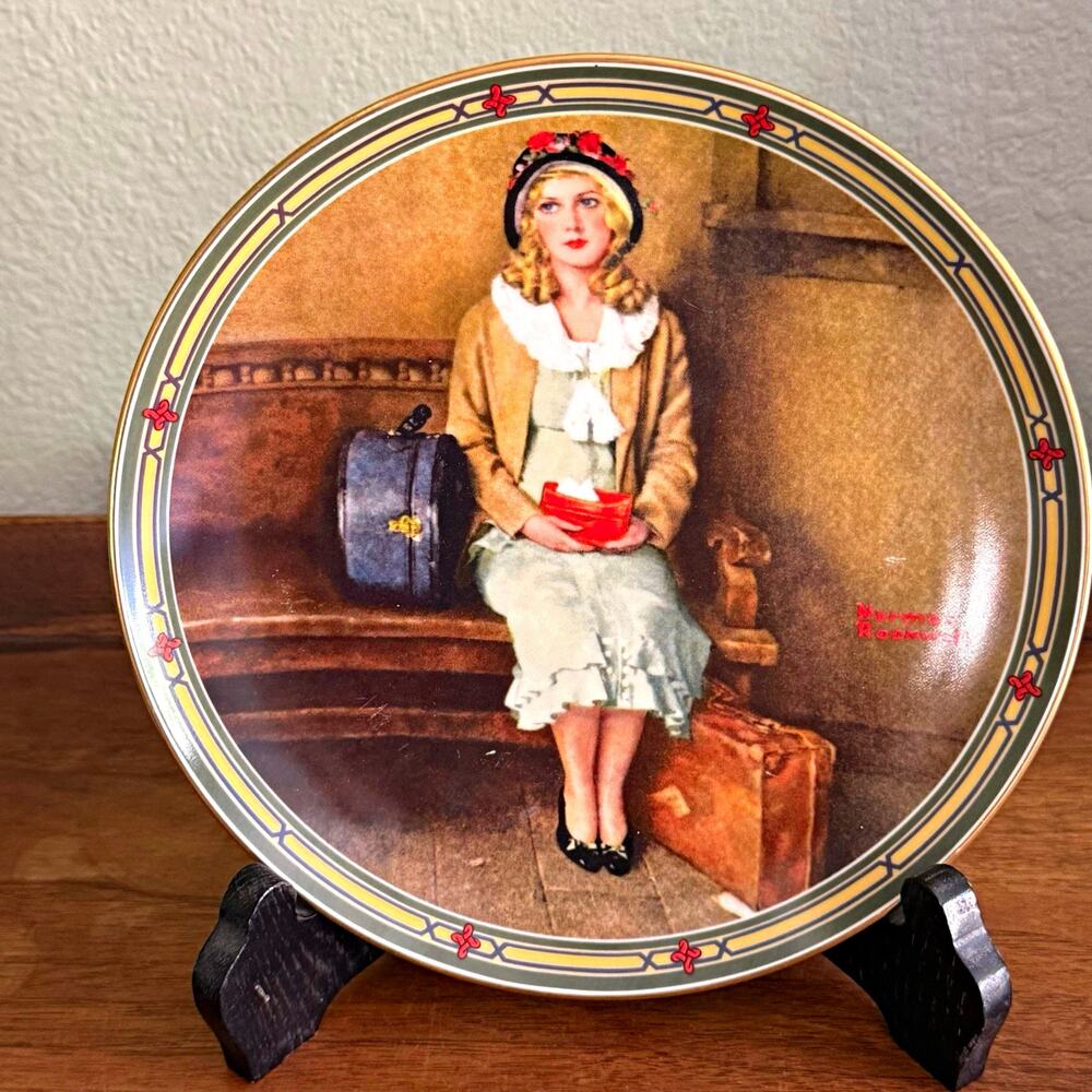 Knowles Norman Rockwell's American Dream "A Young Girl's Dream" Plate 1985